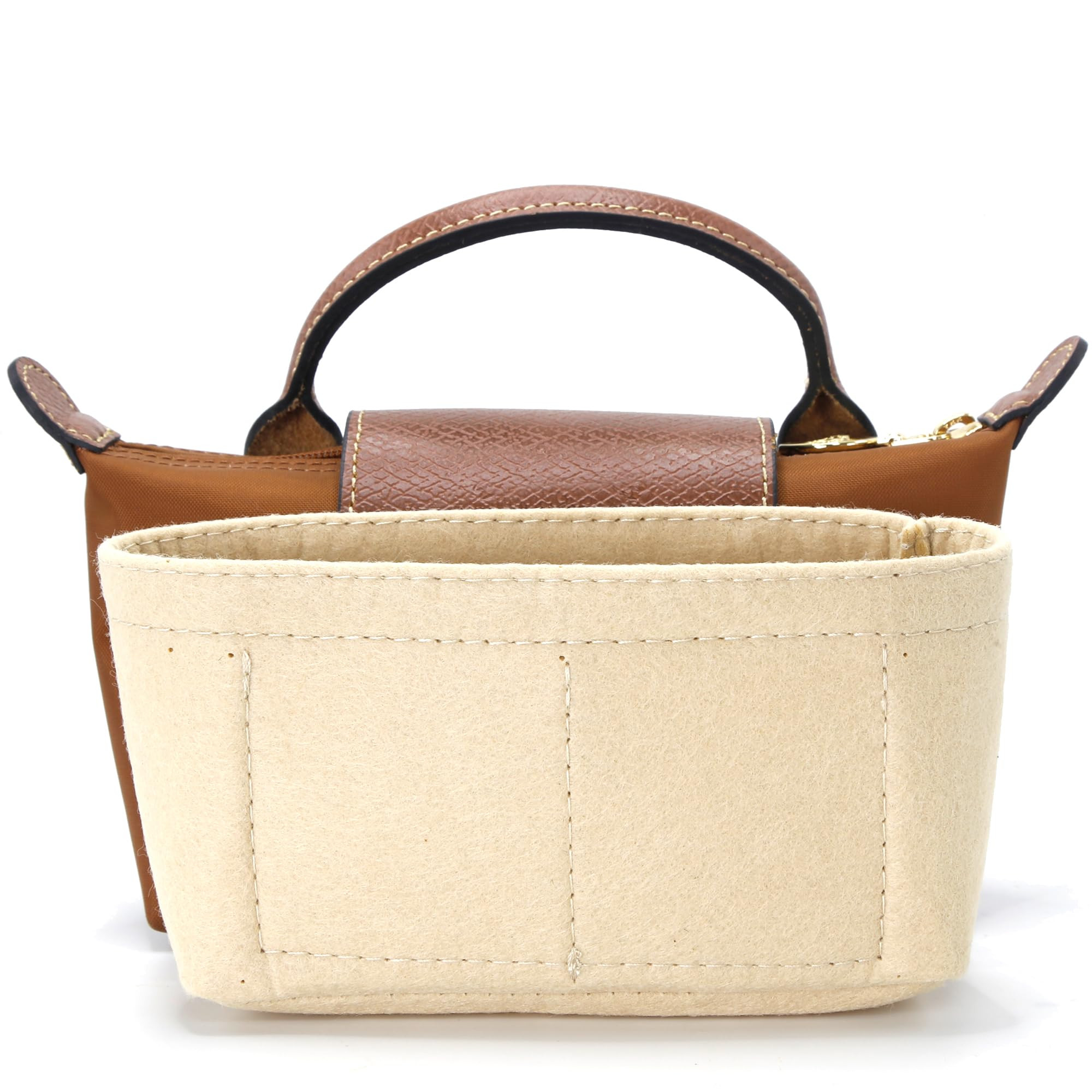 Women Bag Organiser Organizer Insert for Backpack Tote Large Inner Bag In Bag (Beige) | Amazon (US)