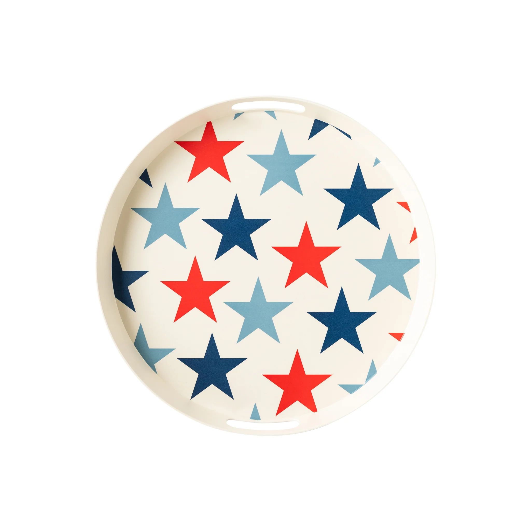 Multi Star Reusable Bamboo Round Serving Tray | My Mind's Eye