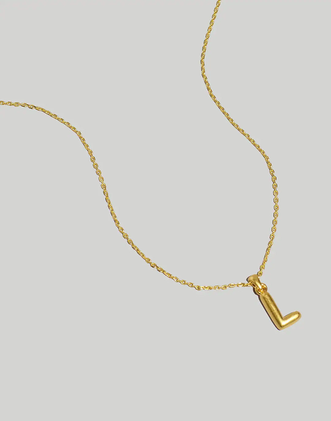 Puffy Letter Pendant Necklace | Madewell