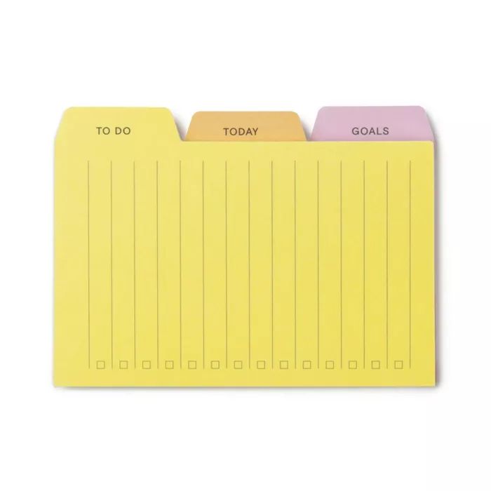 Post-it Notepad with Tabbed Cutouts 90 Sheets | Target