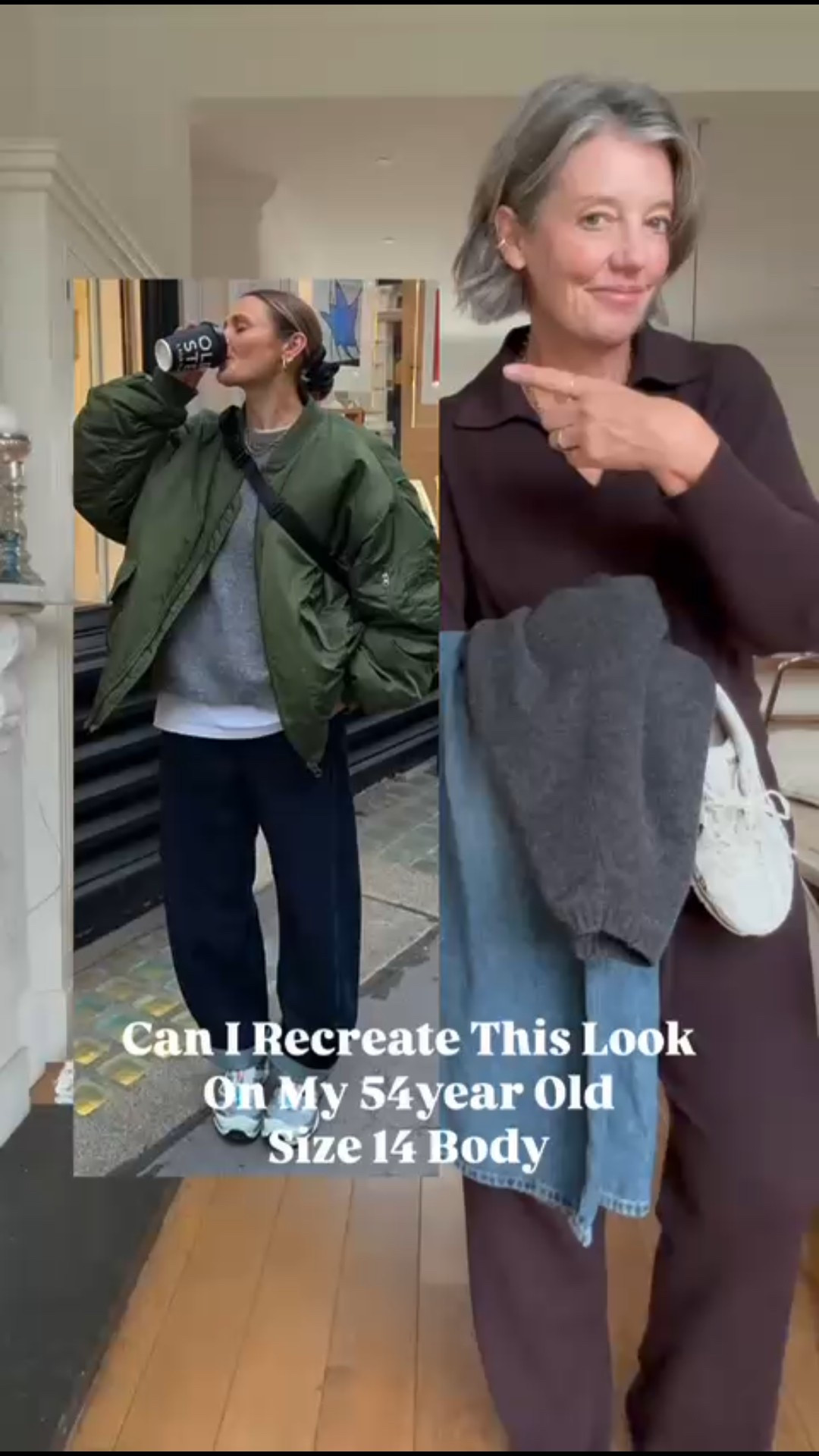 Recreating this trending outfit on my 54 year old size 14 body! 
Wearing 
Uniqlo knit sweater & trousers size large
Hugo Boss bomber size 12 (it’s oversized )
Uniqlo baggy jeans size 29 waist  31 leg
Uniqlo grey jumper size large 
Airism tee size large 


Outfit ideas, inspiration, transitional fashion, AW25, autumn outfit, layering, casual outfit 

#LTKautumn #LTKuk #LTKstyletip