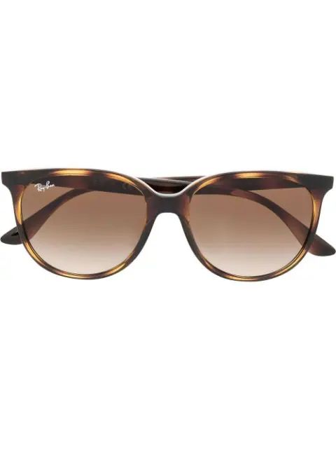 Ray-Ban Tortoise square-frame Sunglasses - Farfetch | Farfetch Global
