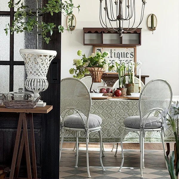 Vintage-Inspired Distressed White Side Dining Chair, Set of Two - Decor Steals | Decor Steals
