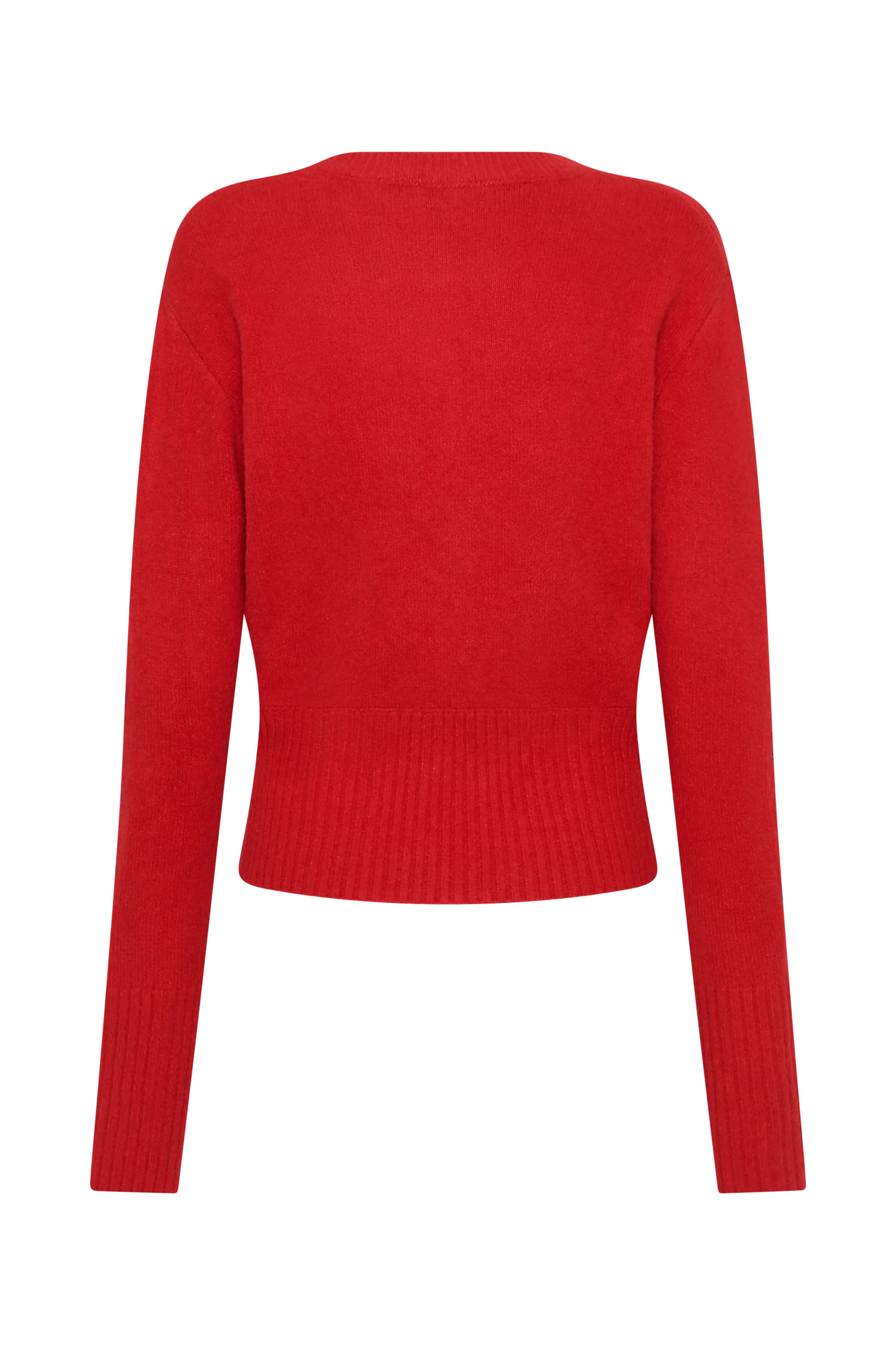 Genevieve Oversized Knit Cardigan - Ruby | MESHKI US