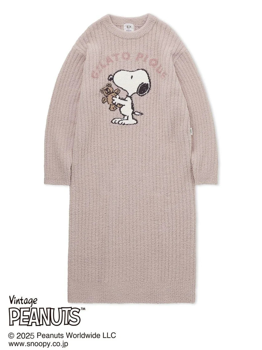 [PEANUTS] SNOOPY×BEAR Jacquard Lounge Dress | Gelato Pique