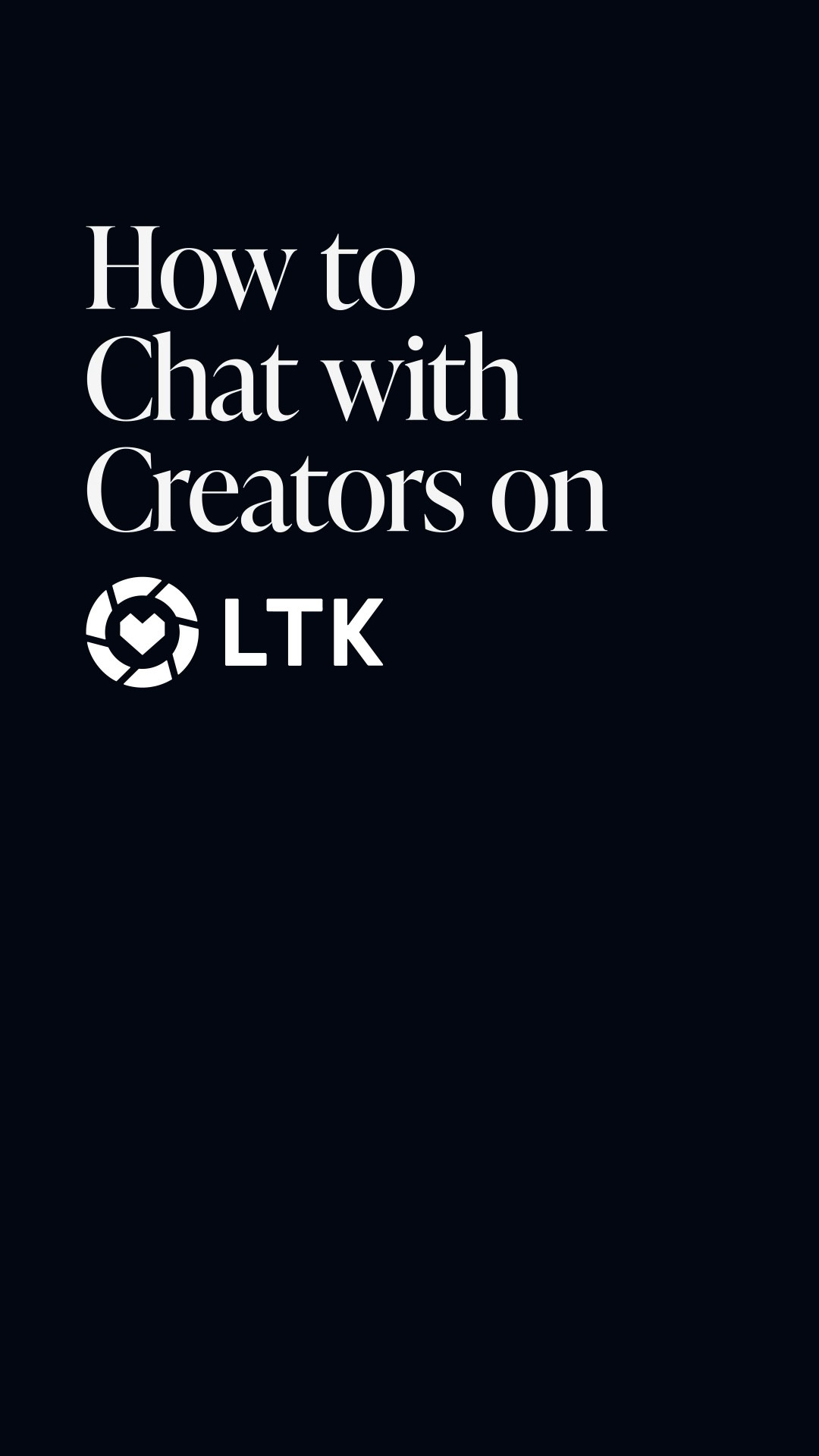Want to chat with Creators on LTK? Here’s how 👇

1️⃣ Head to their LTK
2️⃣ Tap 💬 to join the conversation 
3️⃣ Keep the convo going, emojis are welcome! 🎉

#LTK #LTKGroupChat