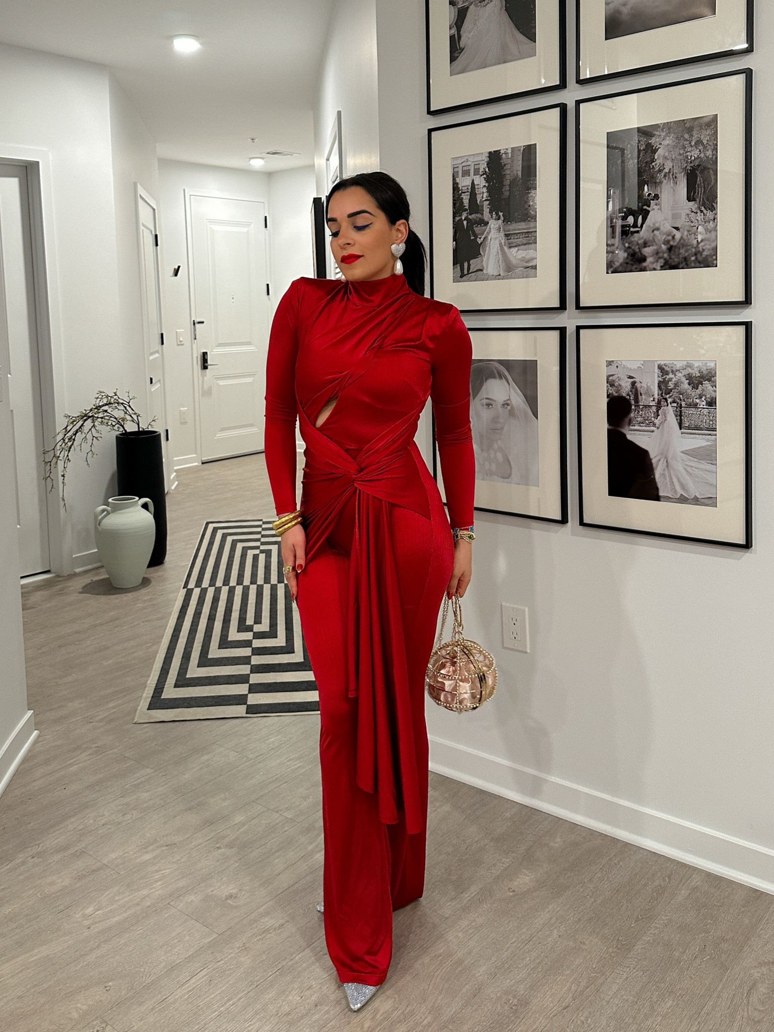 Valentine’s Day dinner called for a sexy red Jumpsuit duh! 
•
Shop this look & Follow me on Instagram at @nardinemarie for more Colorful Style finds!

#LTKSeasonal #LTKstyletip #LTKU