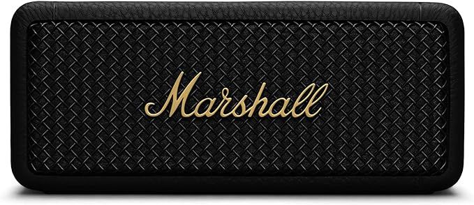 Marshall Emberton II Portable Bluetooth Speaker - Black & Brass | Amazon (US)