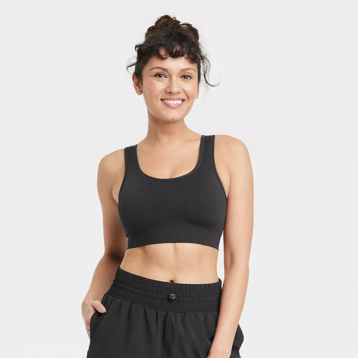 Women's Seamless Medium Support Racerback Sports Bra - All In Motion™ | Target