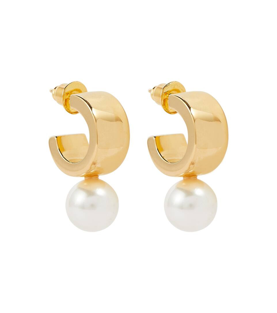 Hoop earrings with faux pearls | Mytheresa (UK)