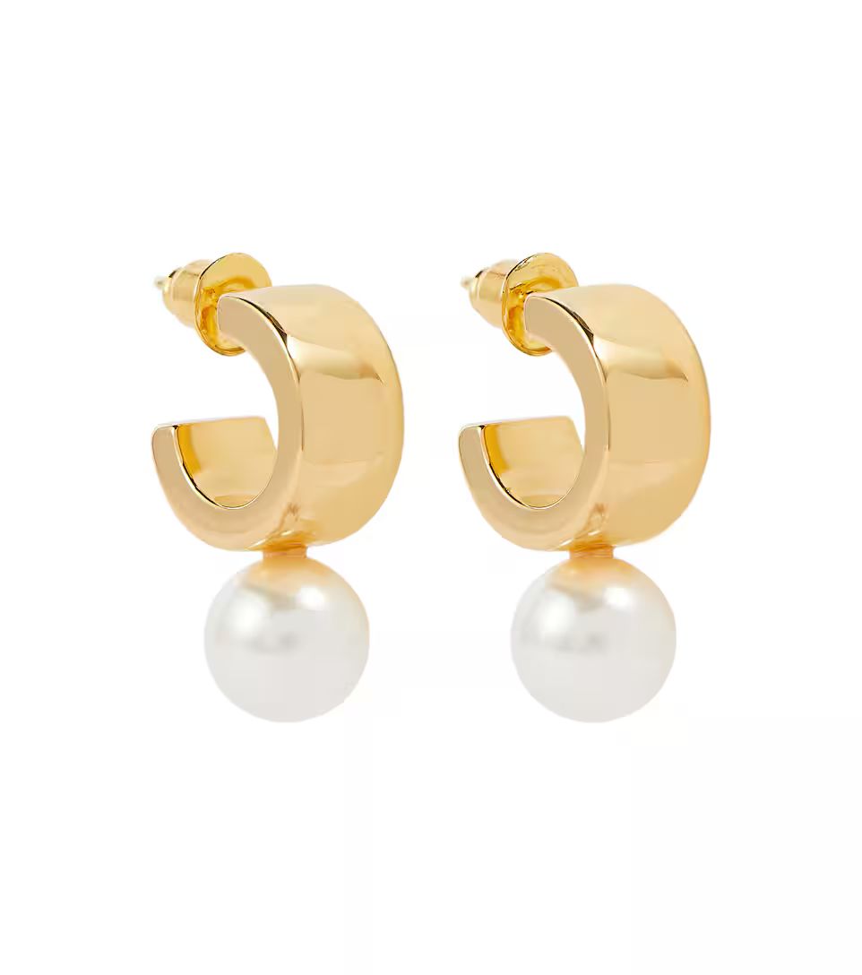 Hoop earrings with faux pearls | Mytheresa (UK)