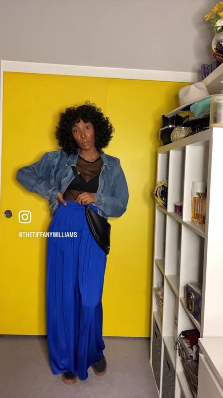Here are a couple of fun ways to style bright blue trousers. I like to mix and match and have fun with layering. I have shared below some similar items to what I am wearing to recreate the looks in the videoo

#LTKstyletip #LTKVideo