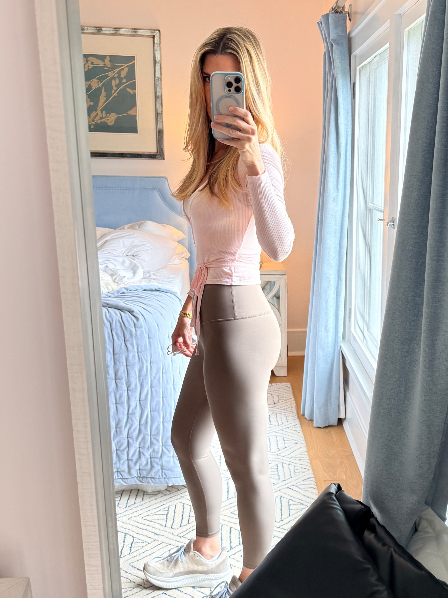 My husband LOVES these pants- I am wearing sz S the color is best selling AND limited edition- called Olive Tree. Wearing sz M in the bralette and the pink ballet wrap top.

#LTKfitnessgoals #LTKootd #LTKdayinmylife