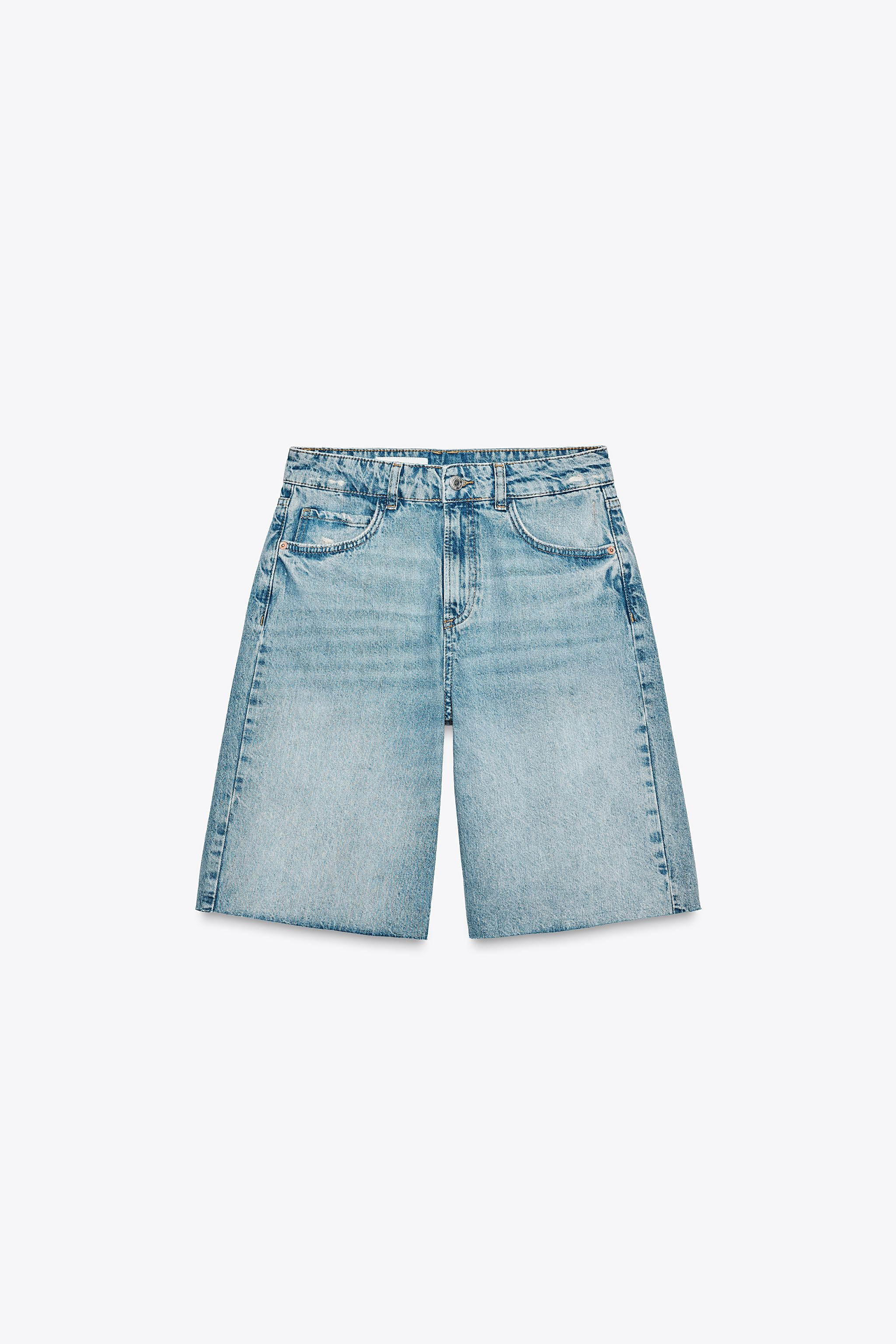 Z1975 MID-RISE DENIM BERMUDA SHORTS | Zara Canada