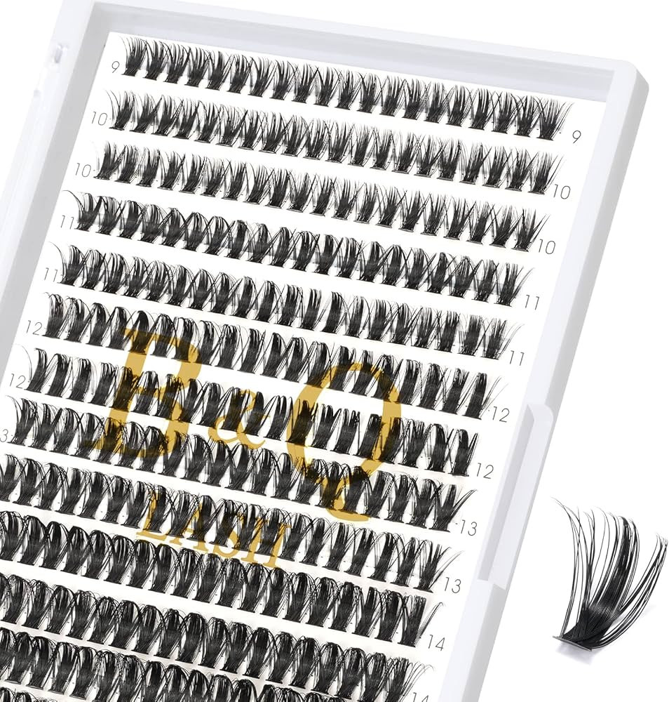 B&Qaugen Lash Clusters Individual Lashes 280 Clusters False Eyelash 30D 40D 50D Lash Clusters Ext... | Amazon (US)