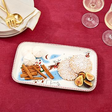 St. Jude Mid-Century Santa Serving Platter | West Elm (US)