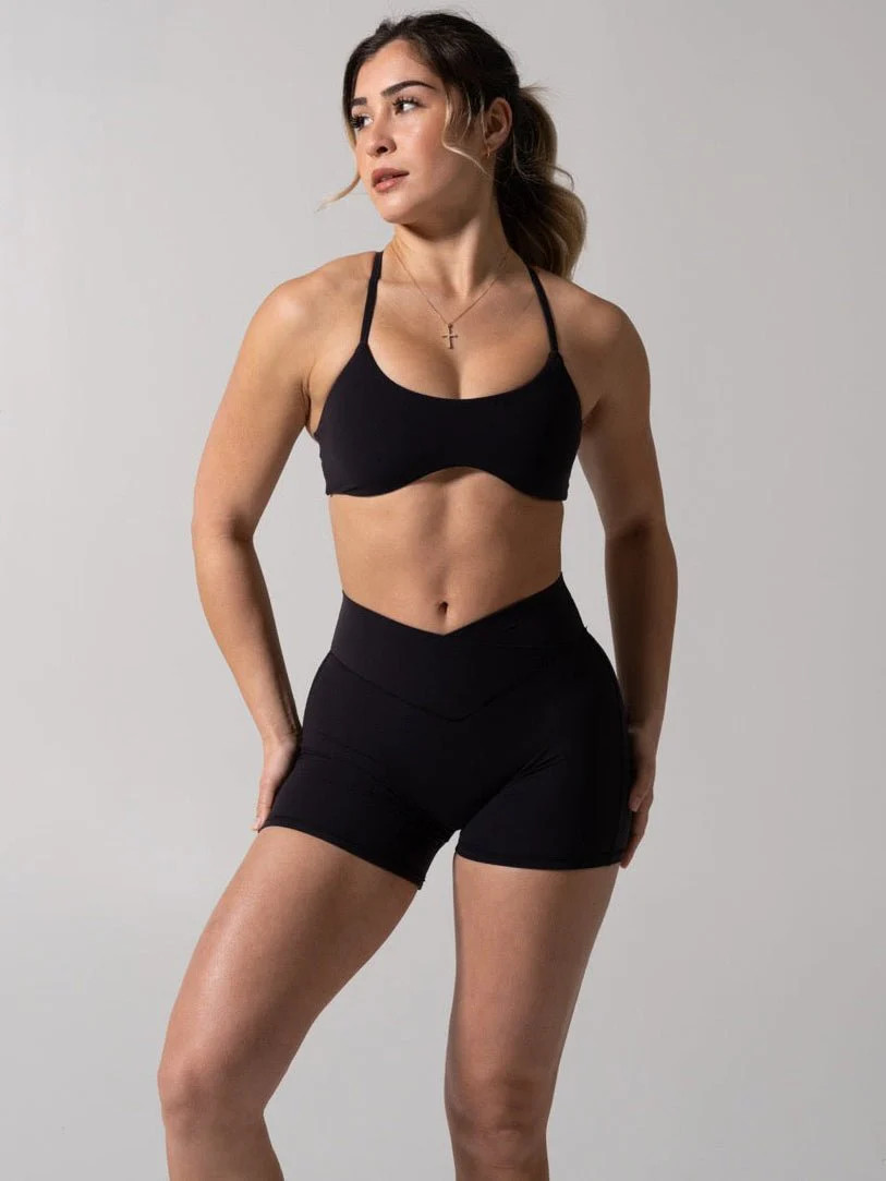 Barre Sports Bra - Baked Blue | Buffbunny Collection