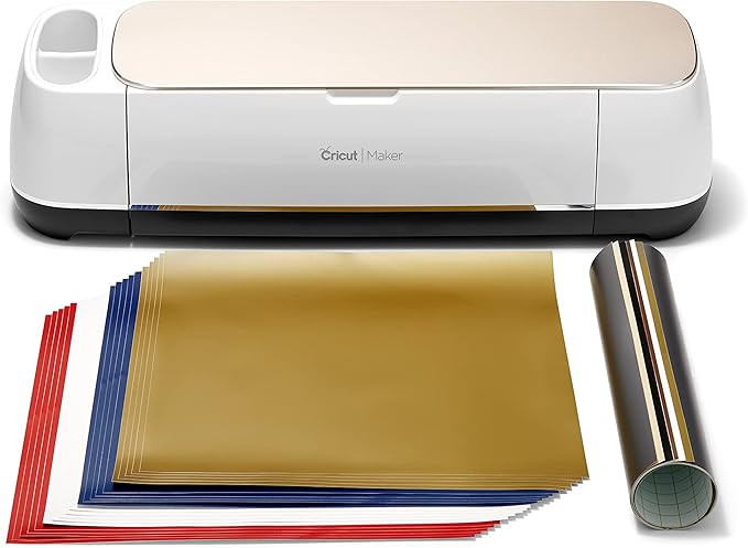 Cricut Maker Vinyl Bundle - Includes Cricut Maker Machine + 20 Premium Removable Vinyl Sheets + 6... | Amazon (US)