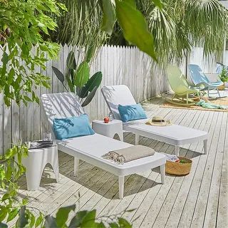 Mahina Rattan Chaise Lounge by Havenside Home - Gold | Bed Bath & Beyond