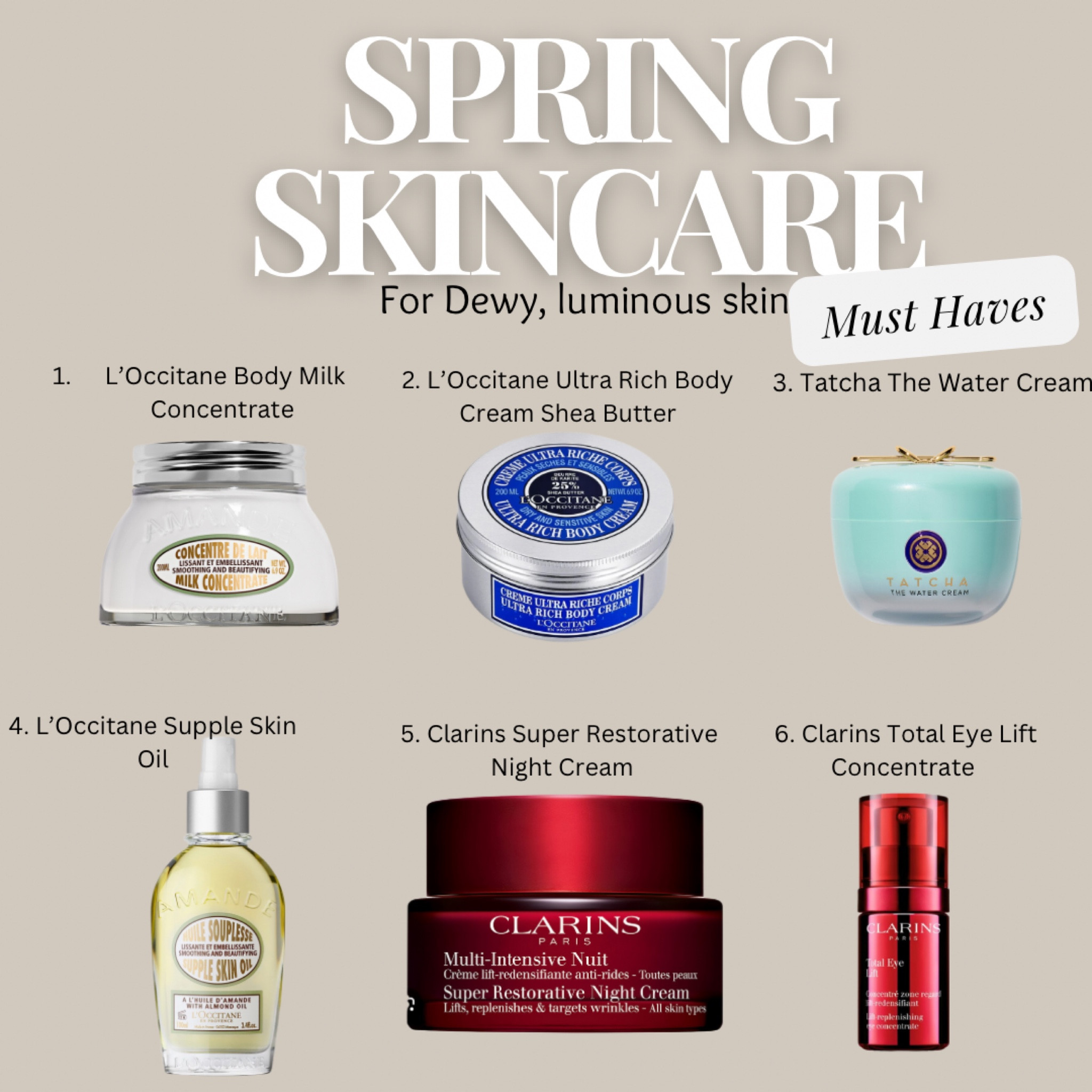 Skincare recommendations for hydrated and moisturized skin. 

#LTKBeauty