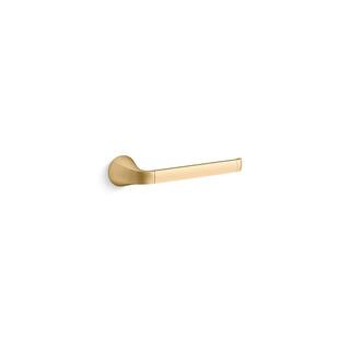 Cursiva Towel Ring in Vibrant Brushed Moderne Brass | The Home Depot