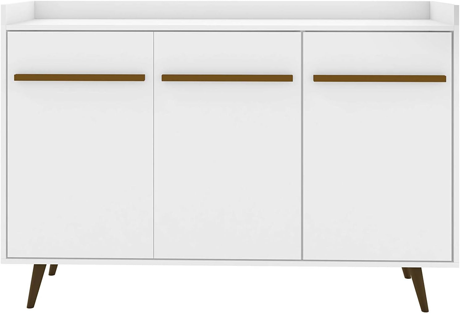 Manhattan Comfort Bradley Mid Century Modern Dining Room 4 Shelves Buffet Stand Cabinet, 53.54", ... | Amazon (US)