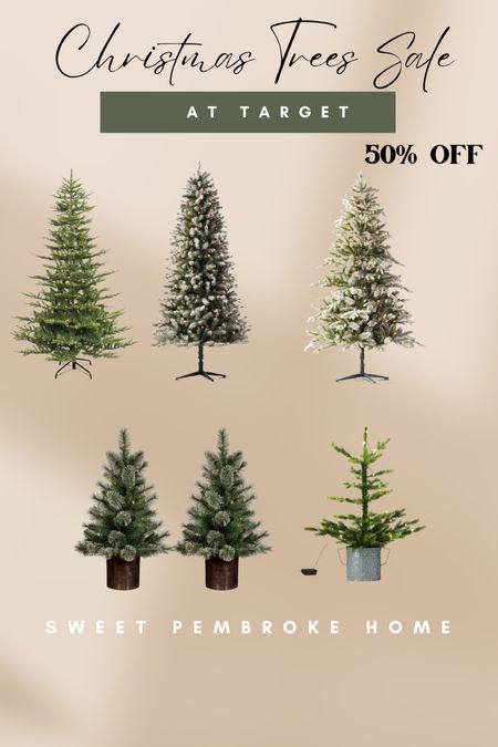 Christmas tree sale at Target, 50% OFF. Here are all the 5 star best selling trees at the moment. #christmas #christmastree #flockedtree #treesale 

#LTKSeasonal #LTKsalealert #LTKHolidaySale