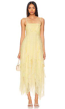 Free People Sheer Bliss Maxi Dress In Anise Flower from Revolve.com | Revolve Clothing (Global)