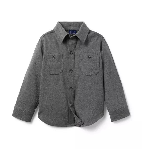Knit Twill Shirt | Janie and Jack