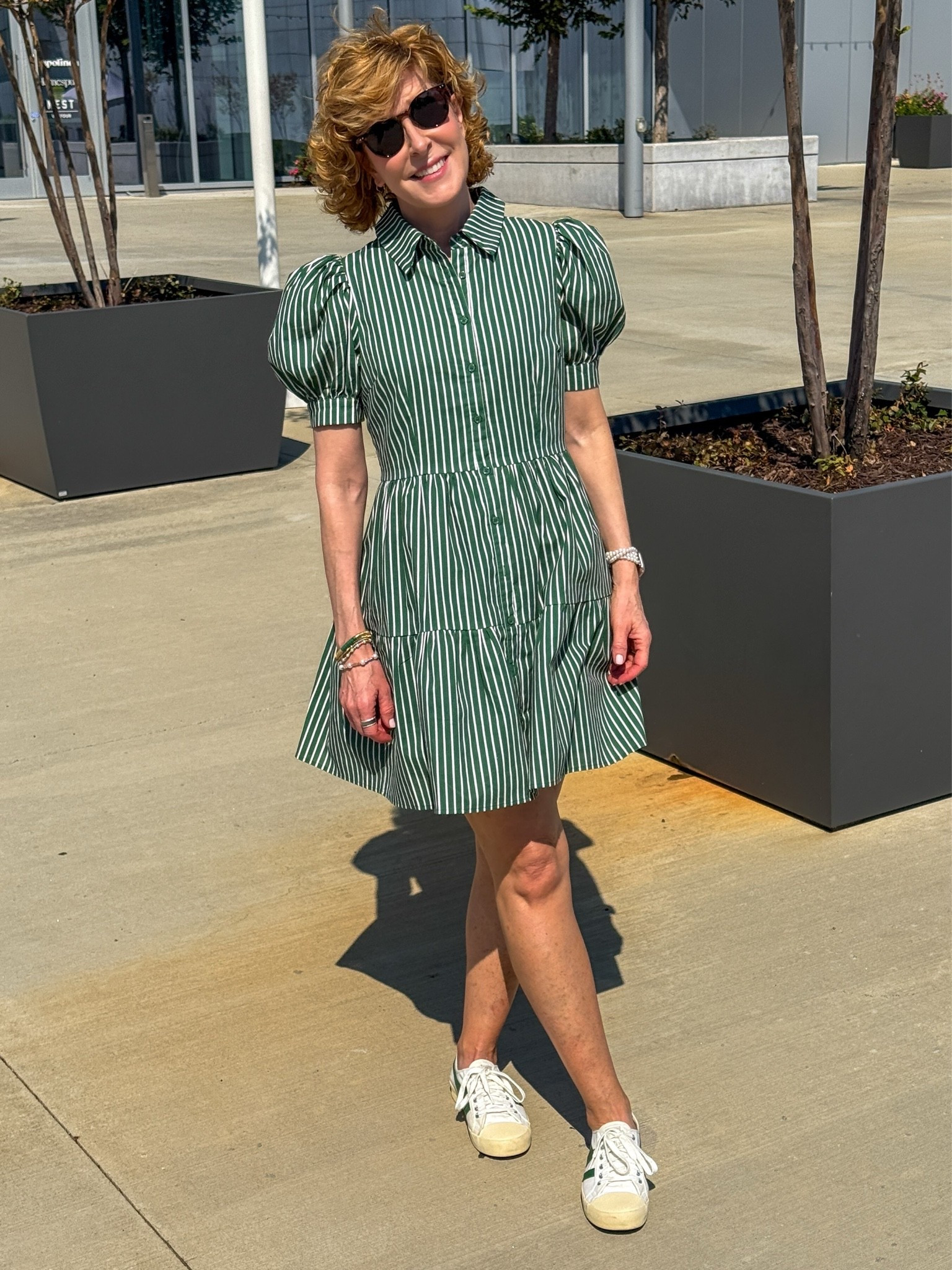 This striped shirt dress is perfect for game day, or any day! The stripes make it figure flattering and it’s so cute with sneakers, cowboy boots, or booties!!

#LTKootd #LTKOver40 #LTKSeasonal