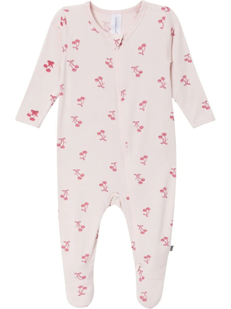 Modern Moments by Gerber Baby Neutral Super Soft Viscose Two-Way Zip Sleep 'N Play Footed Pajamas... | Walmart (US)