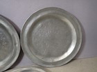 (3) Antique Heavy Italian Hand Cast Pewter Plates w/ Floral Center Design 7 3/8" | eBay | eBay US