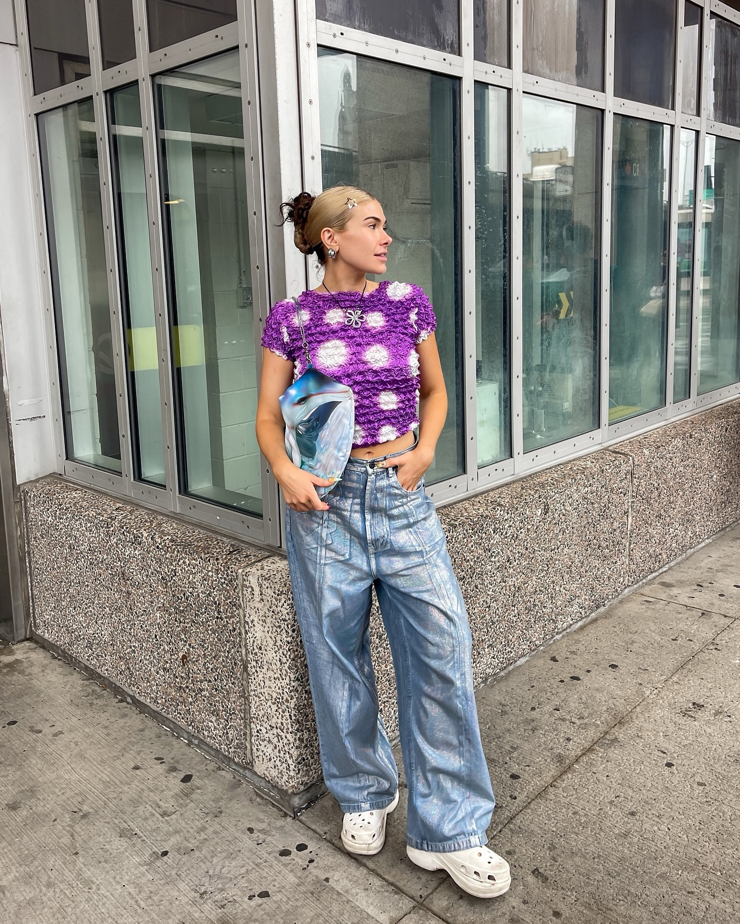 just me & my dolphin purse against the world