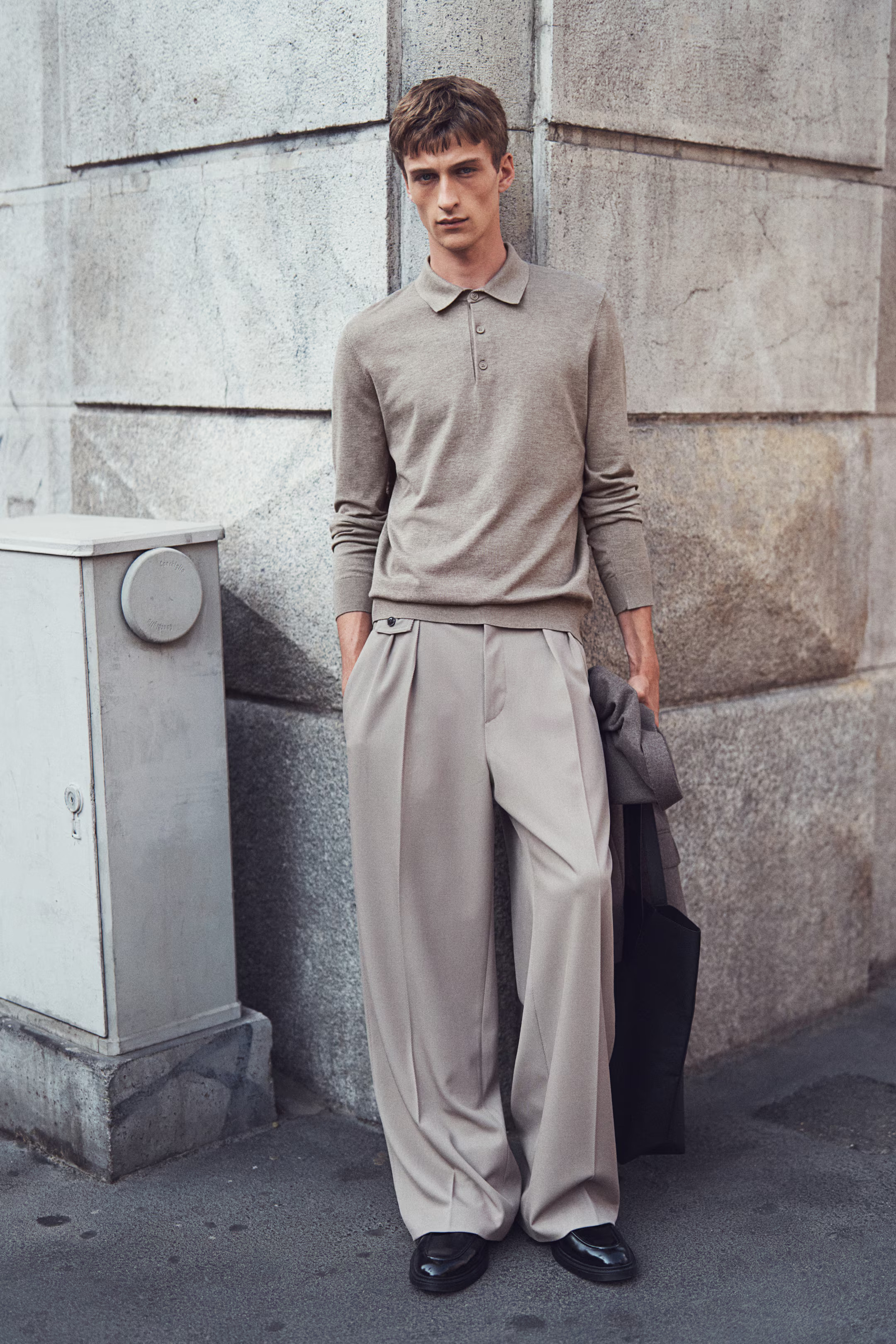 Slim Fit Fine-Knit Polo Shirt | H&M (US + CA)