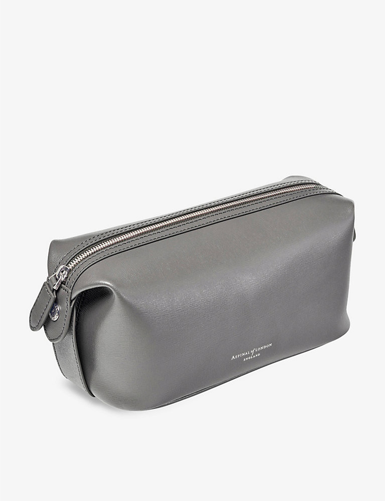 ASPINAL OF LONDON Mount Street leather washbag | Selfridges