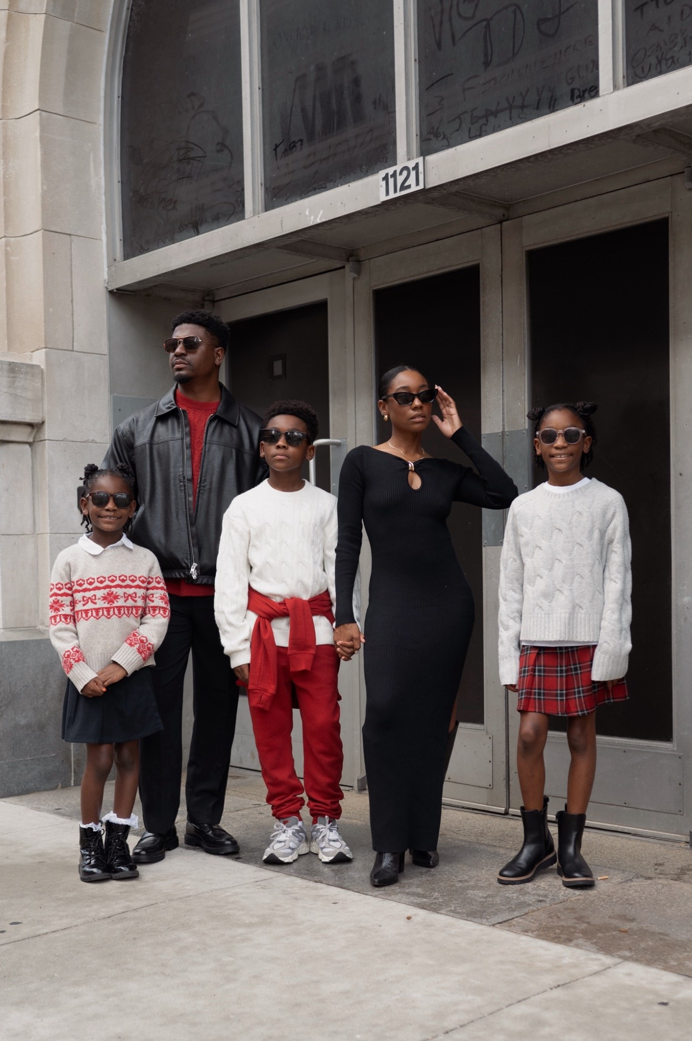 Modern family Christmas photos, family coordinating outfits all on sale! 

#LTKmomlife #LTKHoliday #LTKCyberWeek