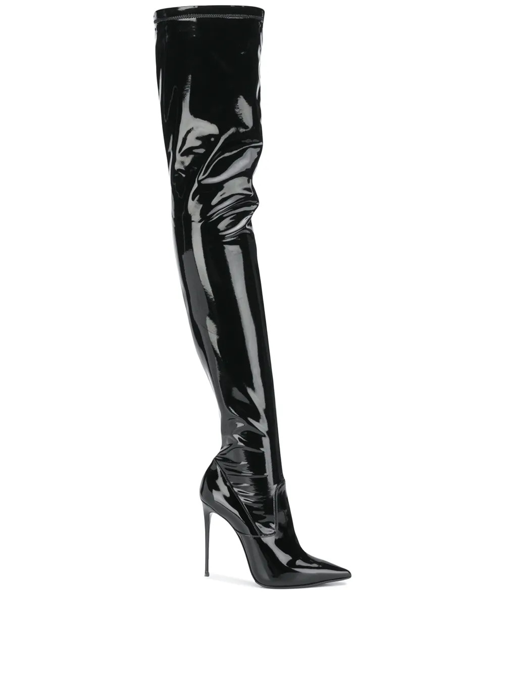 Eva thigh-length leather boots | Farfetch Global