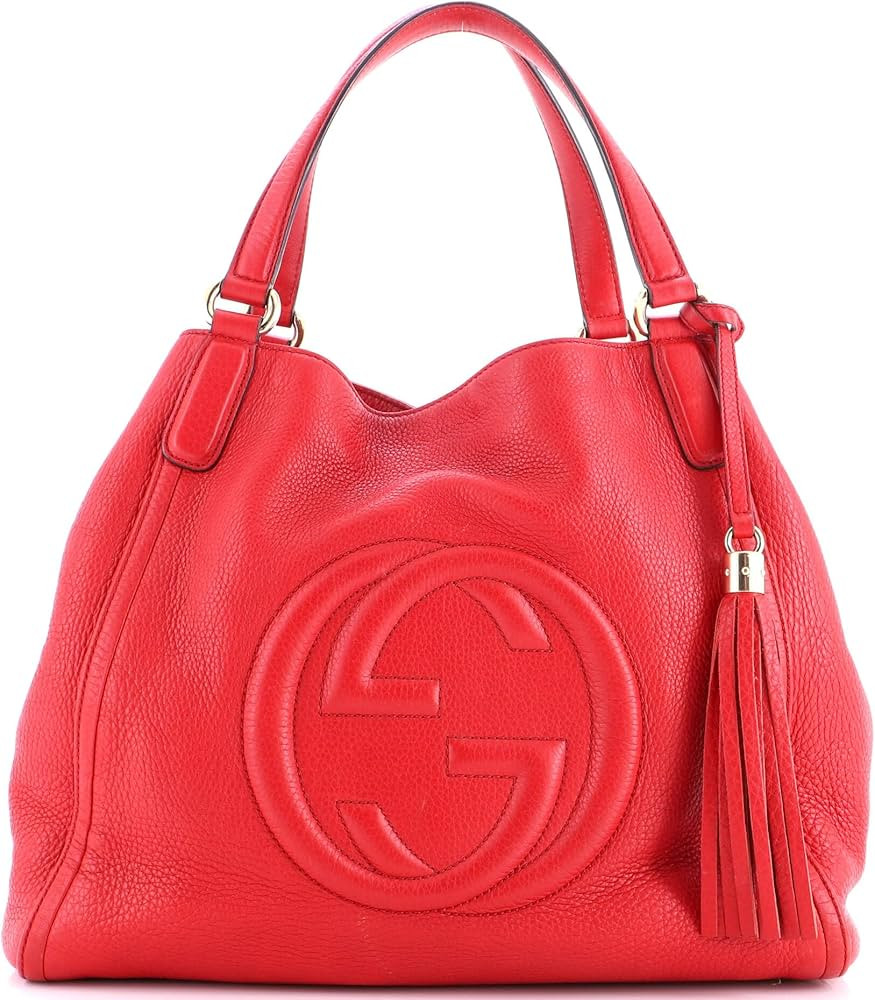 Amazon.com: Gucci, Pre-Loved Soho Shoulder Bag Leather Medium, Red : Amazon Luxury | Amazon (US)