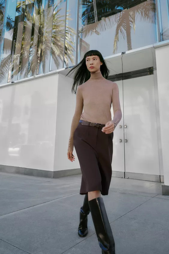 LONG BELTED SHORTS | Zara US