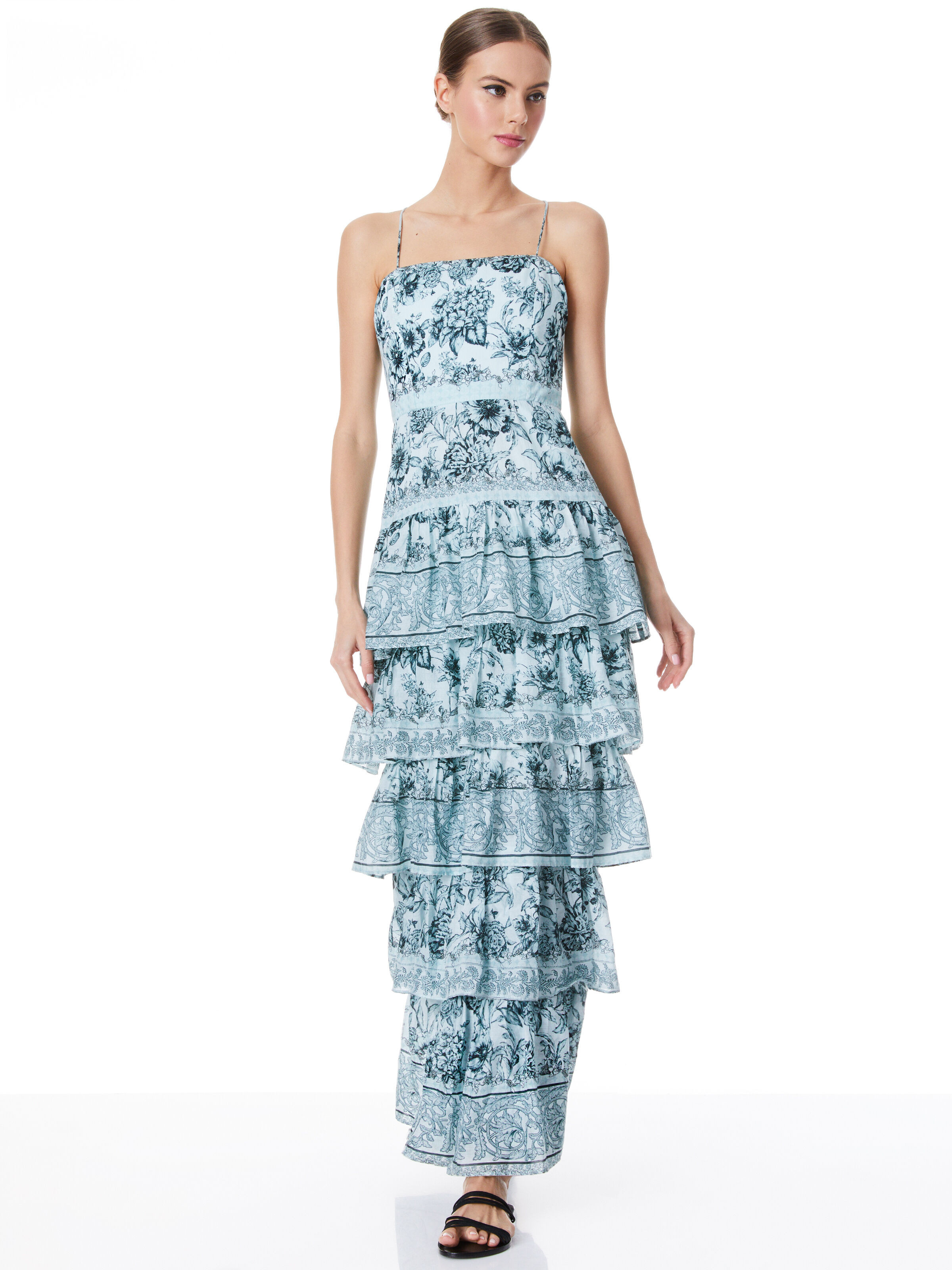 alice + olivia VALENCIA SPAGHETTI STRAP MAXI DRESS | Alice + Olivia