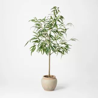 73" Artificial Weeping Eucalyptus Tree in Pot - Threshold™ | Target