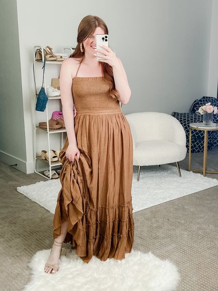 Spring maxi dress from amazon. Runs big, size down! Vacation outfit. 

Amazon dress. Amazon outfit. Summer outfit. 

#LTKSeasonal #LTKstyletip #LTKunder50