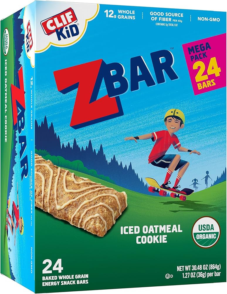 Zbar - Iced Oatmeal Cookie - Soft Baked Snack Bars - Non-GMO - 12g Whole Grains - USDA Organic Gr... | Amazon (US)