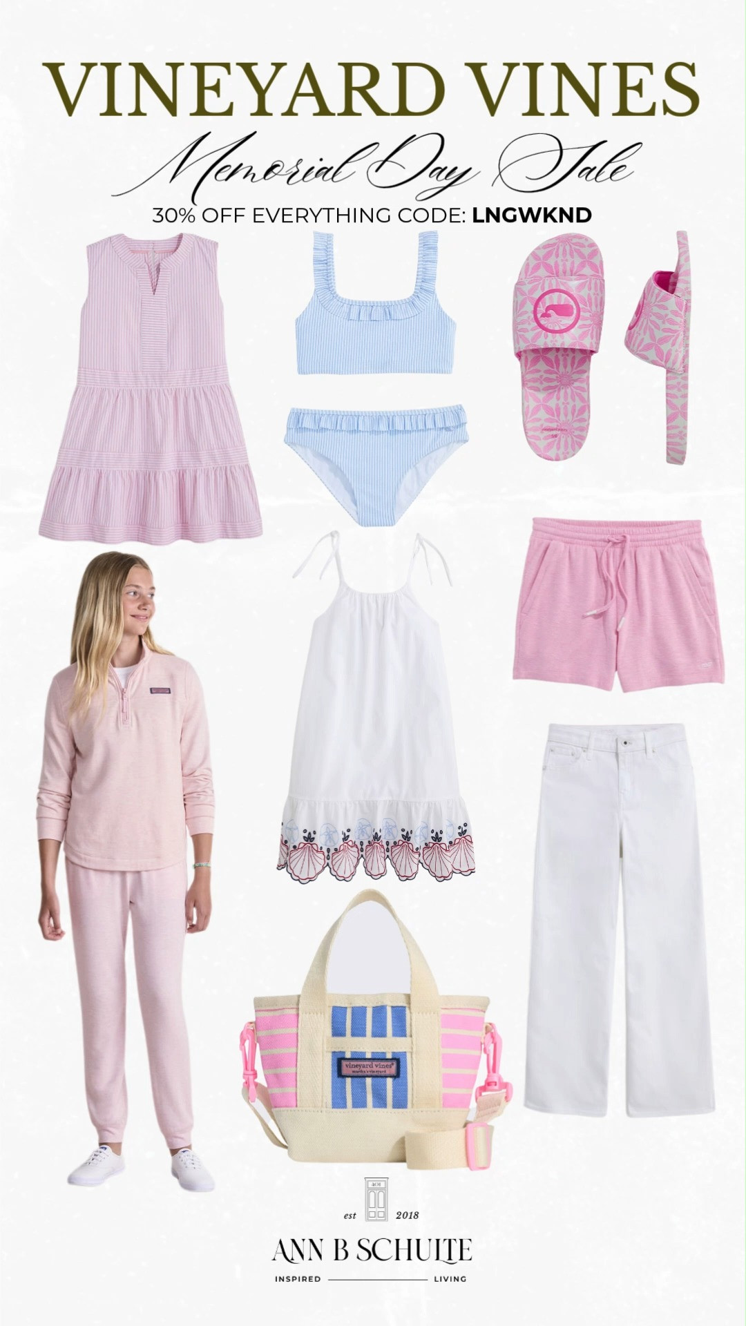 Vineyard Vines girls styles are bringing playful coastal charm with 30% off everything using code LNGWKND for the sweetest summer outfits. 🌸🐳☀️ #VineyardVines #GirlsFashion #KidsStyle #PreppyStyle #SummerOutfits #CoastalStyle #VacationLooks #LTKkids #WeekendStyle 

 #LTKootd #LTKSaleAlert #LTKKids