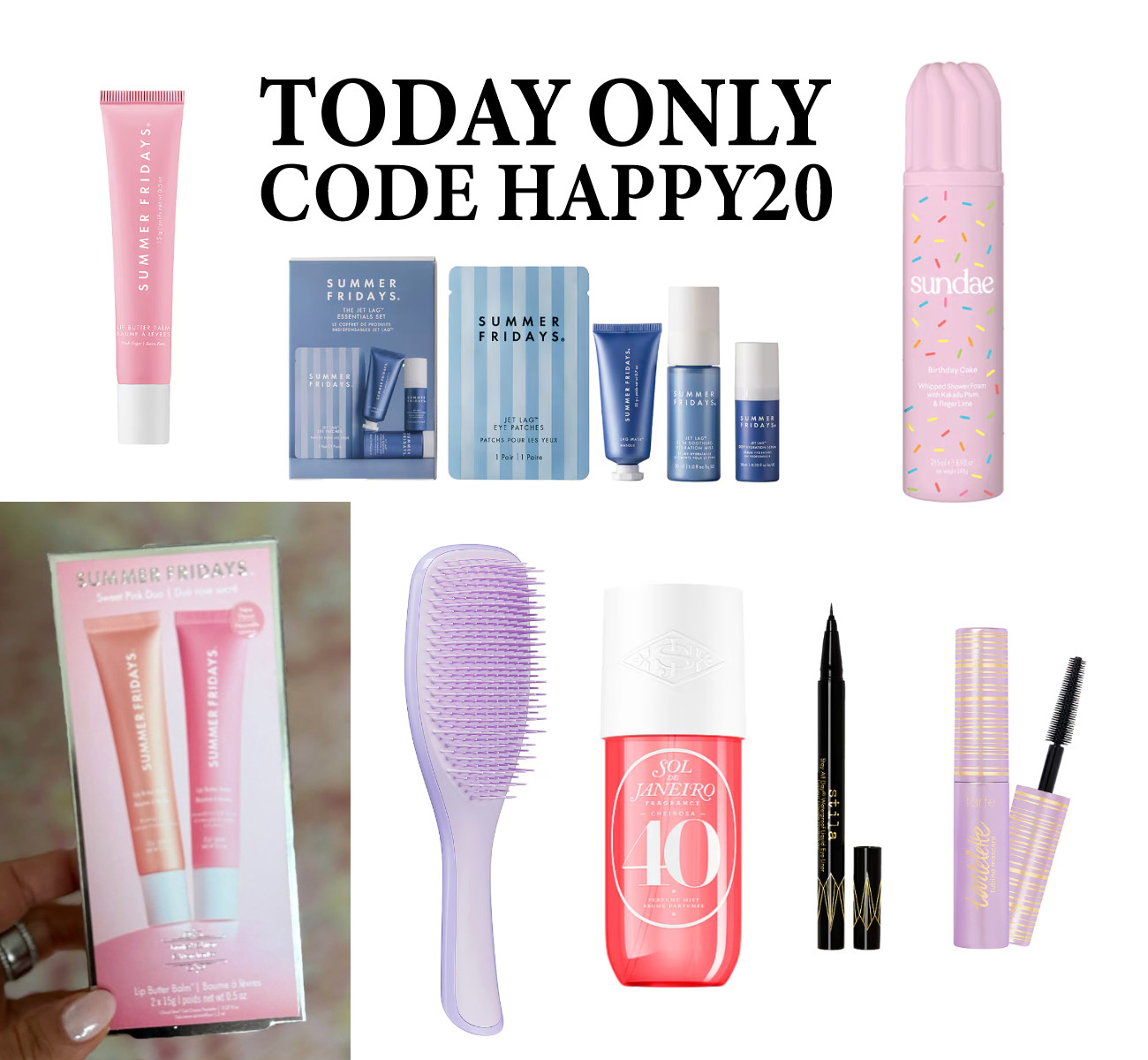  Today only use the code HAPPY20

 