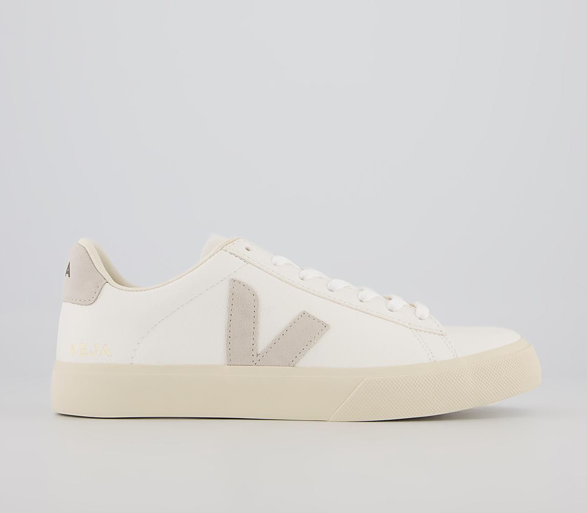 Veja Campo Trainers White Natural Leather - Unisex Sports | OFFICE London (UK)