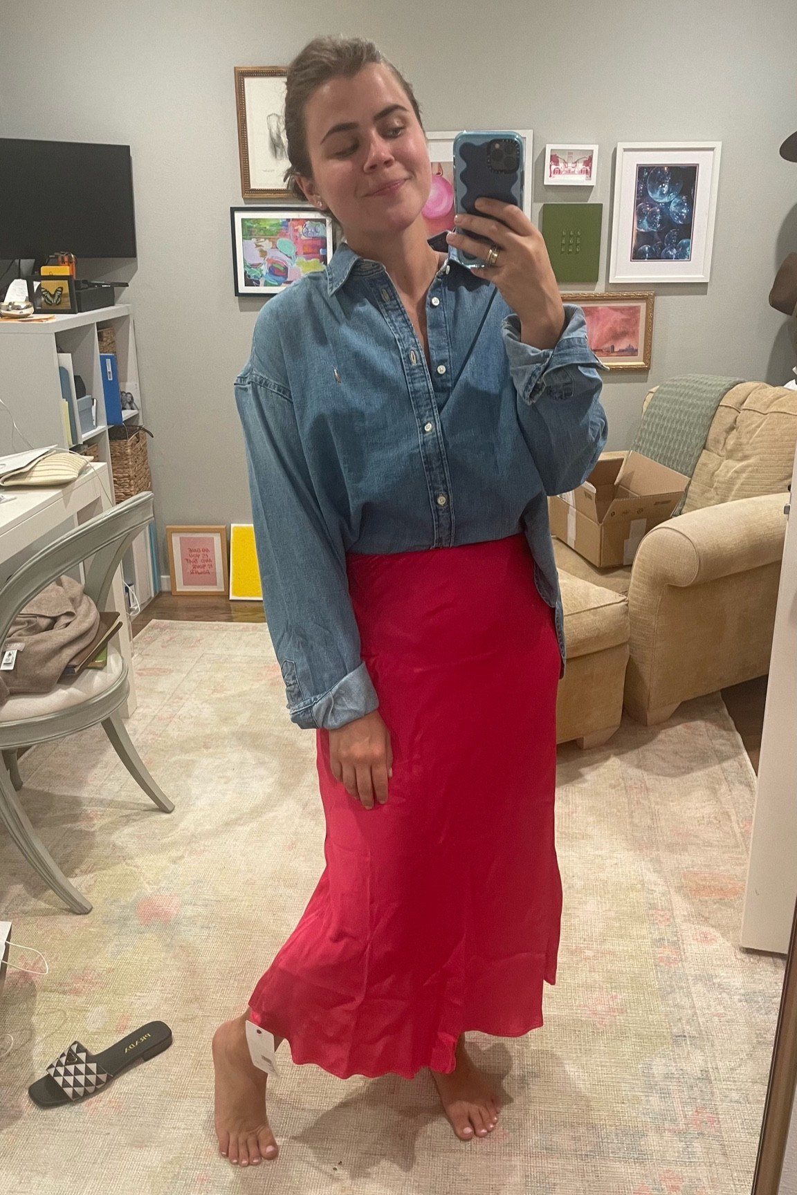 Ignore the wrinkles. Skirt is on sale!!! 

#LTKFind #LTKSale #LTKstyletip