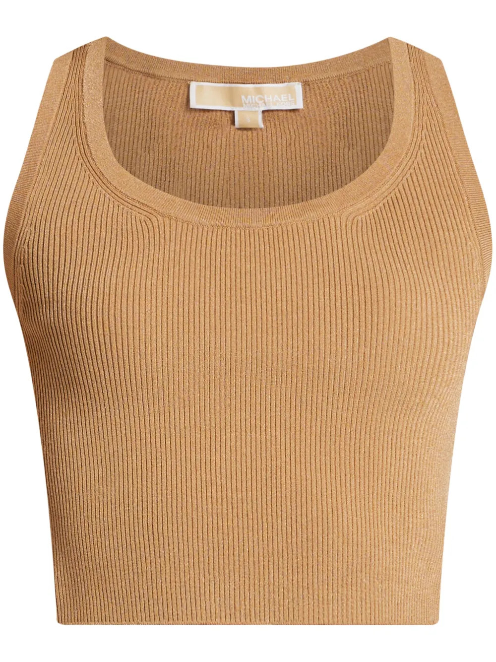 Michael Kors fine-ribbed Cropped Tank Top | Neutrals | FARFETCH UK | Farfetch Global