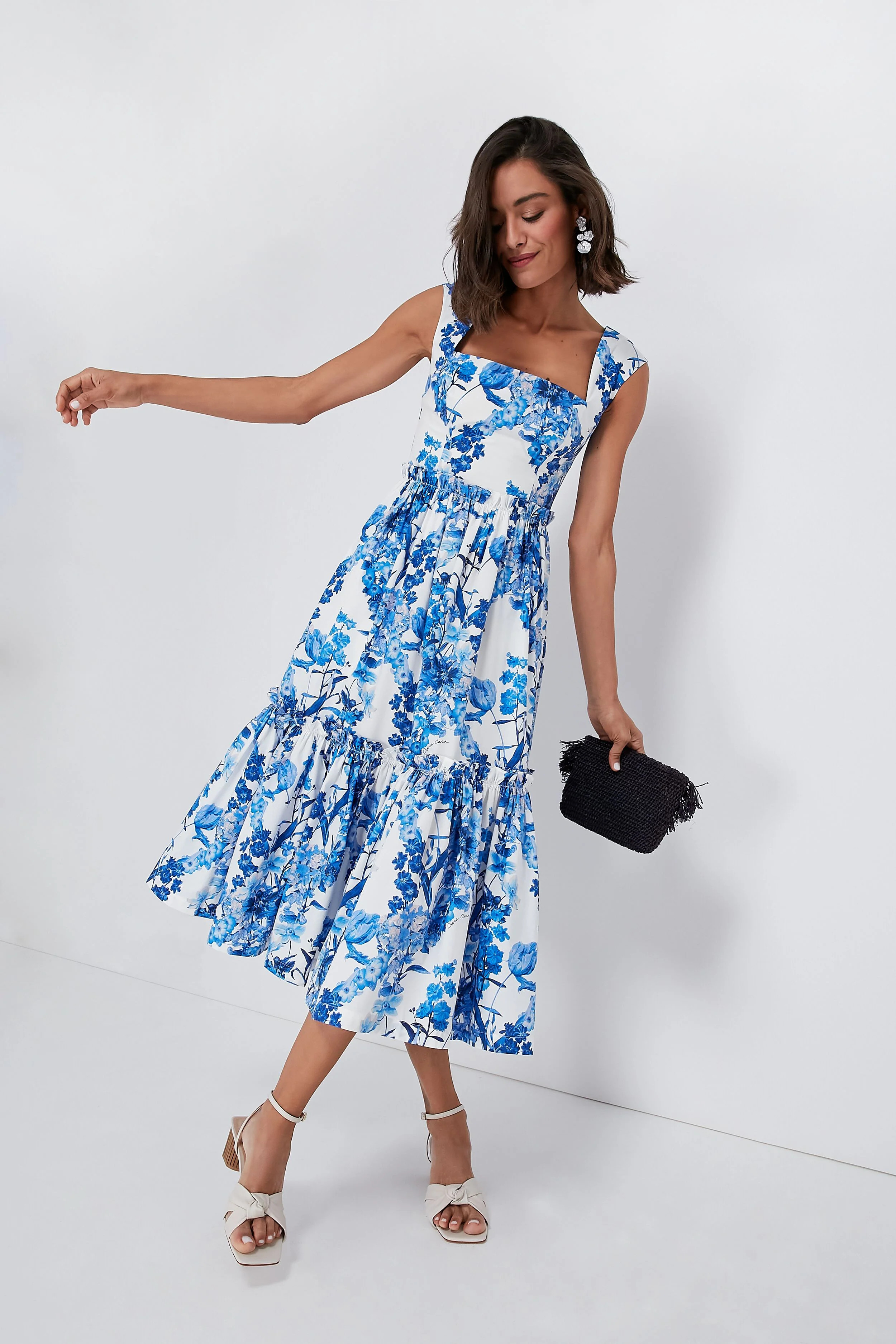 Blue Floral Boho Claire Dress | Tuckernuck (US)