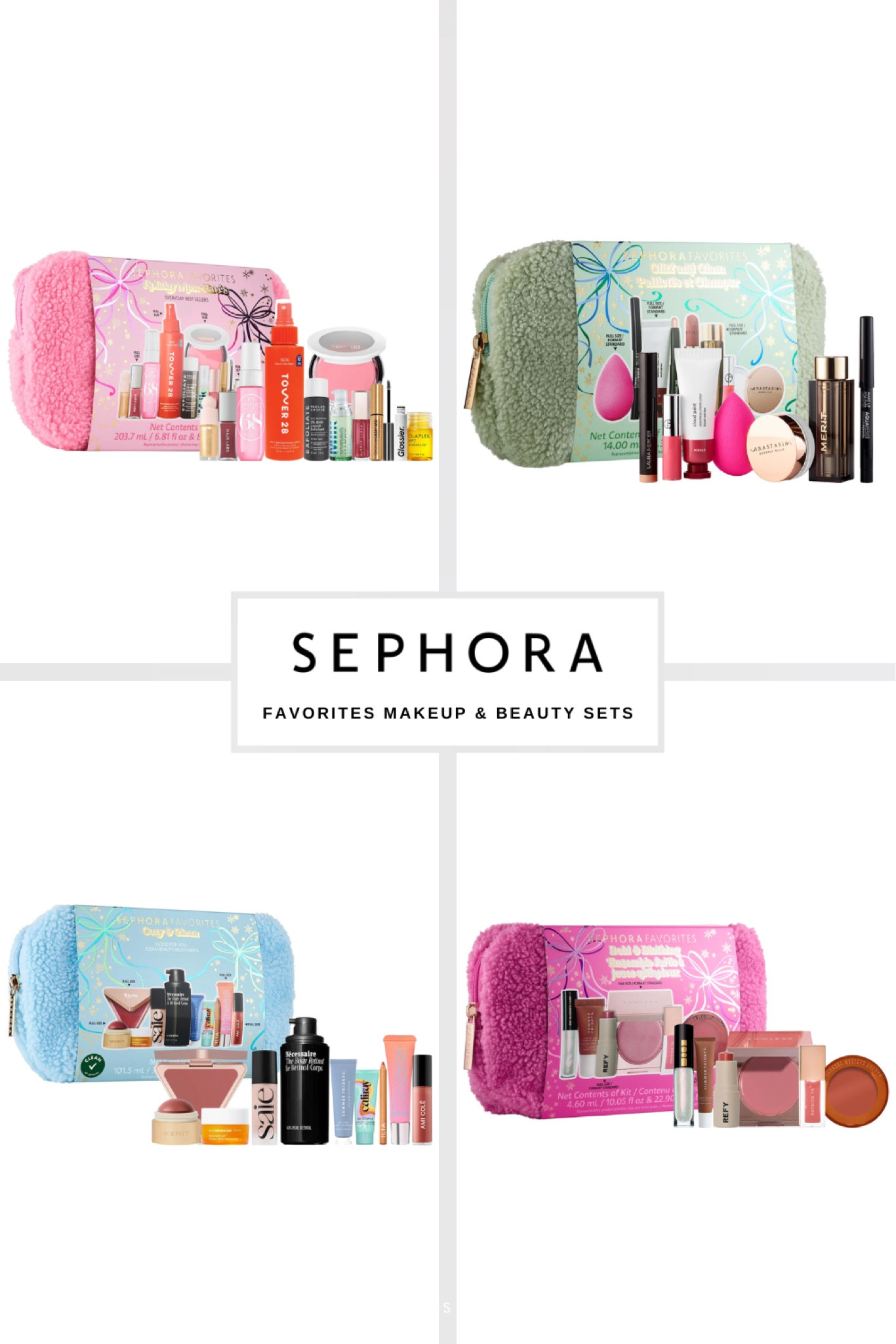 Four new Sephora Favorites sets have launched – Makeup Must Haves Set, Glitz and Glam Makeup Set, Cozy and Clean Makeup and Skincare Set, and the Bold and Blushing Blush and Lip Set. #sephora #makeup #skincare #musthave

#LTKFindsUnder50 #LTKBeauty